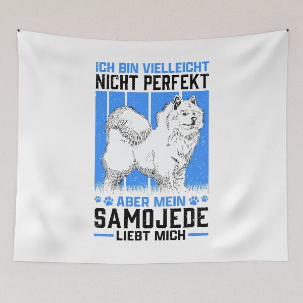 Item preview, Samoyed loves me sled dog Samojedenspitz designed and sold by madgrfx.