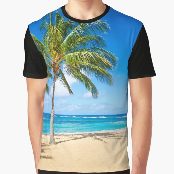 Artikel-Vorschau von Palm trees on the sandy beach in Hawaii, designt und verkauft von ellensmile.