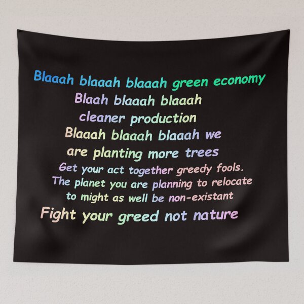 Item preview, Stop the Greed Heal Our Planet designed and sold by FarzT.