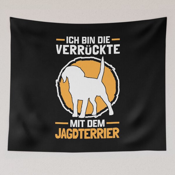 Artikelvorschau, Deutscher Jagdterrier Verrückte Jagdhund Jägerin entworfen und verkauft von madgrfx.
