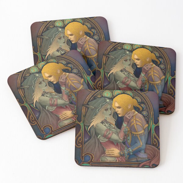 Item preview, Fanart: Sylvanas & Anduin in Art Nouveau style designed and sold by AlexaelArtworks.