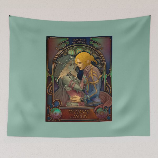 Item preview, Fanart: Sylvanas & Anduin in Art Nouveau style designed and sold by AlexaelArtworks.