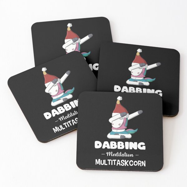 Item preview, Dabbing meditation multitasking unicorn christmas designed and sold by Scribble-Design.