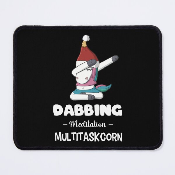 Item preview, Dabbing meditation multitasking unicorn christmas designed and sold by Scribble-Design.