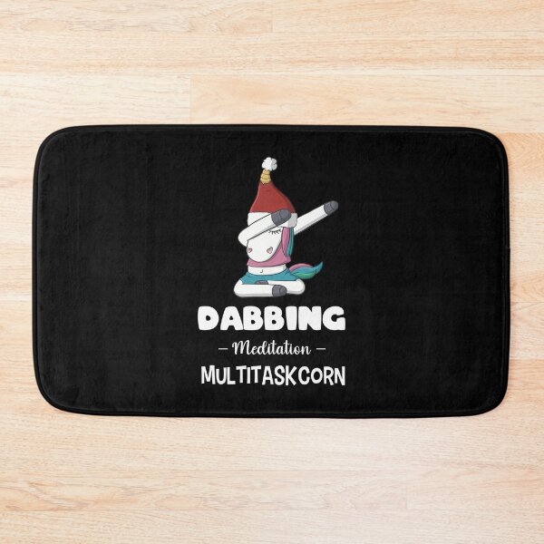 Item preview, Dabbing meditation multitasking unicorn christmas designed and sold by Scribble-Design.