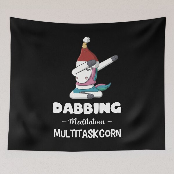Item preview, Dabbing meditation multitasking unicorn christmas designed and sold by Scribble-Design.