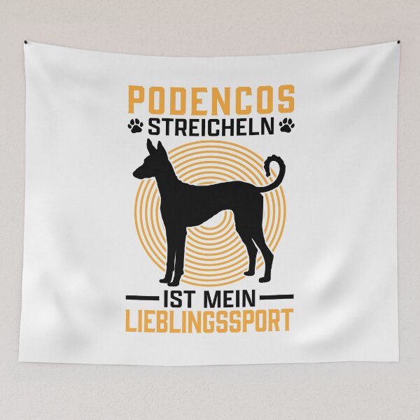 Item preview, Podenco petting Spanish greyhound owner designed and sold by madgrfx.