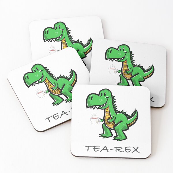Item preview, Tea Rex Illustration, a T-Rex becomes a tea-drinking dinosaur designed and sold by Nubaex.