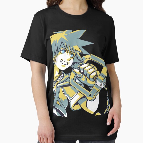 Vista previa del artículo con la obra «Kingdom Hearts - Sora empuñando la llave espada», diseñado y vendido por legendofsarah.