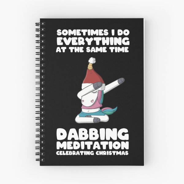 Item preview, Dabbing meditation multitasking unicorn christmas designed and sold by Scribble-Design.