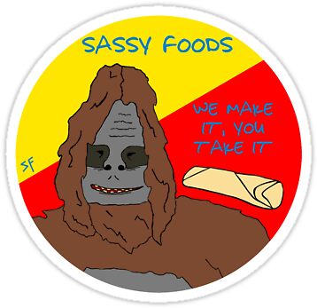 Sassy the Sasquatch: Stickers | Redbubble