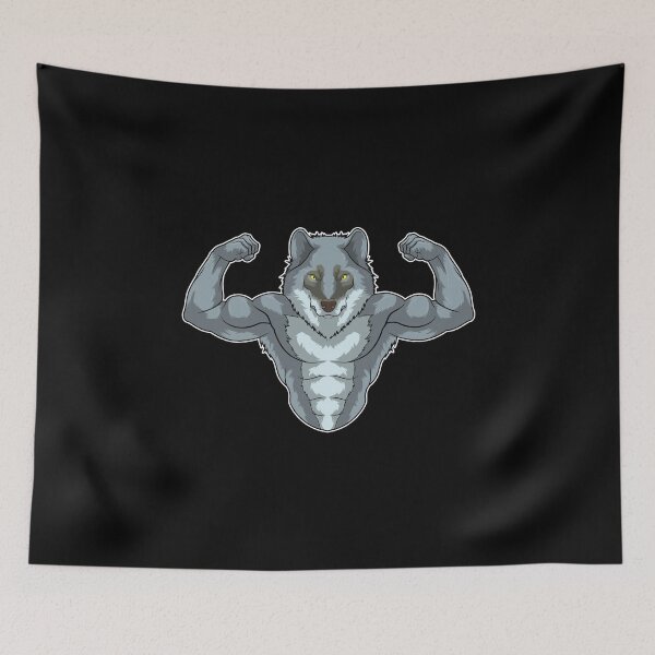 Item preview, Wolf Bodybuilder Bodybuilding Sports designed and sold by Snabdesign84.