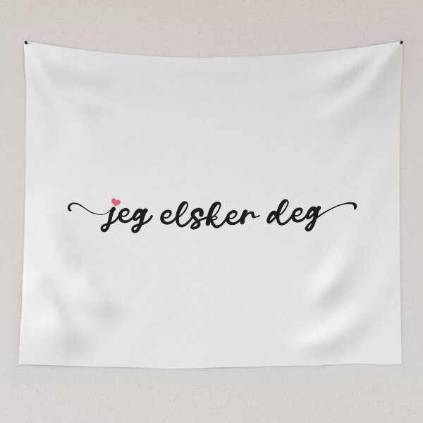 Item preview, Jeg elsker deg | I Love You - Norwegian (Bokmäl) | calligraphy iv designed and sold by rsty11.