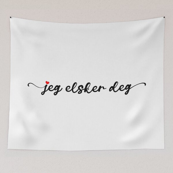 Item preview, Jeg elsker deg | I Love You - Norwegian (Bokmäl) | calligraphy v designed and sold by rsty11.