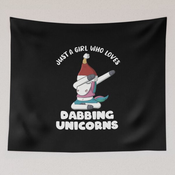 Item preview, Just A Girl Who Loves Dabbing Unicorns designed and sold by Scribble-Design.
