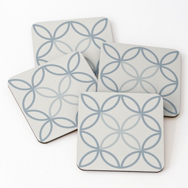 Item preview, Geometric Pattern: Circle Nested Outline: Bluestone designed and sold by Red Wolf.