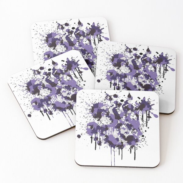 Aperçu de l'œuvre Camouflage éclaboussures de peinture violet créée et vendue par Bold Bear.