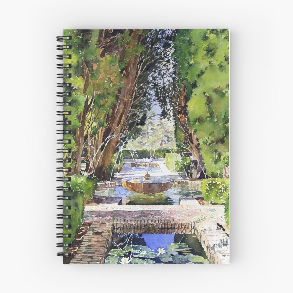Item preview, Fountains in the Gardens of the Generalife, Granada designed and sold by Margaret Merry.