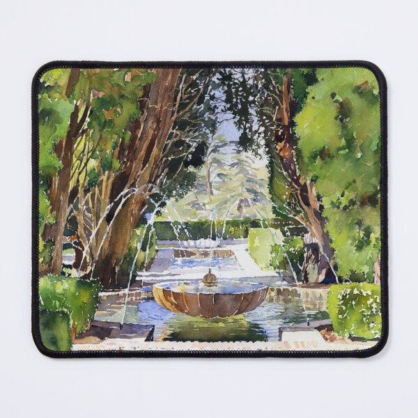 Item preview, Fountains in the Gardens of the Generalife, Granada designed and sold by Margaret Merry.