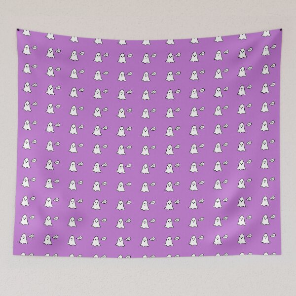 Item preview, Cute ghost boo halloween pattern purple designed and sold by Love, Anaïs.