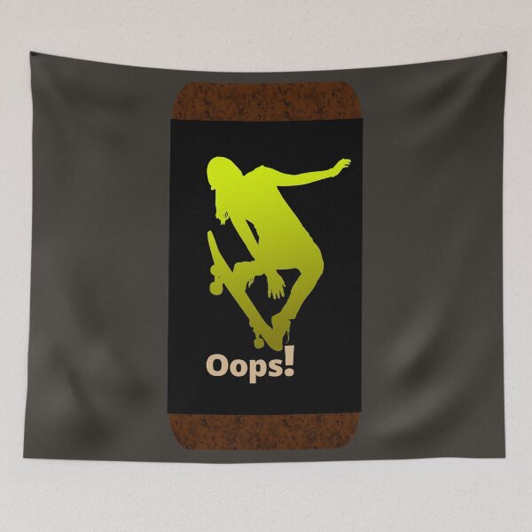 Item preview, oops! - skate boarding designed and sold by Tatzki-Design.