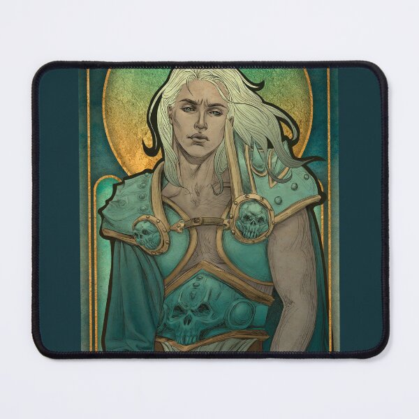 Item preview, Fanart: Arthas Menethil (the Lich King) in Art Nouveau style designed and sold by AlexaelArtworks.
