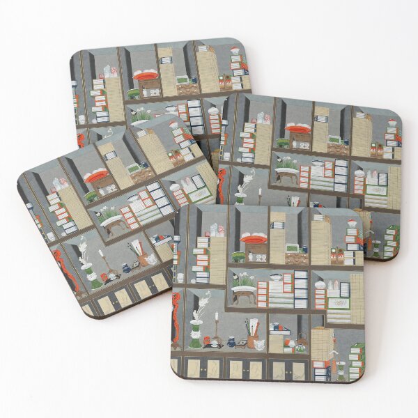 Item preview, Scene with bookshlef designed and sold by NewModeOriental.