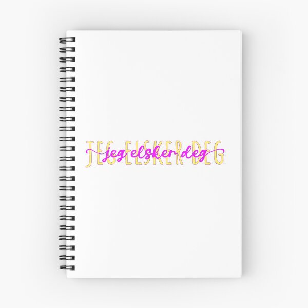 Item preview, Jeg elsker deg | Te amo - Noruego (Bokmäl) | bujo inspo iv designed and sold by rsty11.
