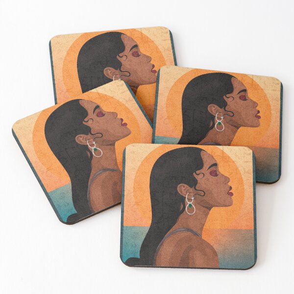 Item preview, Nyla - woman sunbathing in the sea designed and sold by odhara.