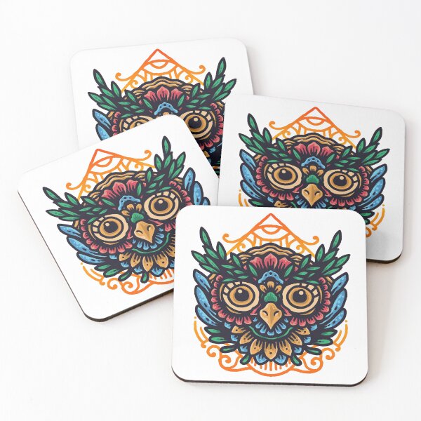 Item preview, Mayan Aztec Mandal Owl designed and sold by Vector Scout Lab.