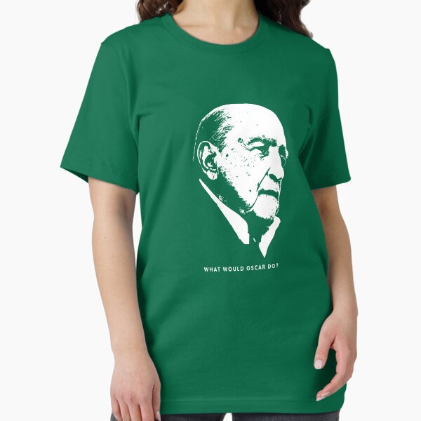 Vista previa del artículo con la obra «¿Qué haría Oscar? Camiseta Arquitectura», diseñado y vendido por pohcsneb.