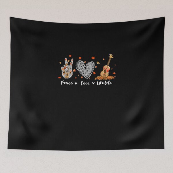 Item preview, Peace Love Ukulele Hawaiian Ukelele Uke Guitar Players designed and sold by HanHeinze.