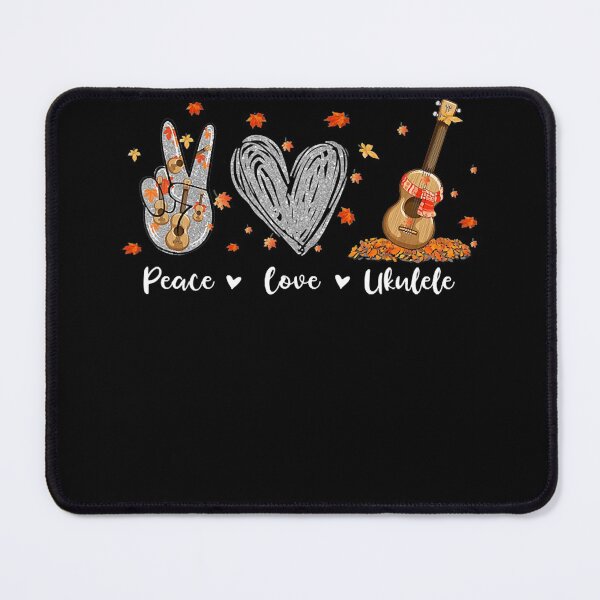 Item preview, Peace Love Ukulele Hawaiian Ukelele Uke Guitar Players designed and sold by HanHeinze.