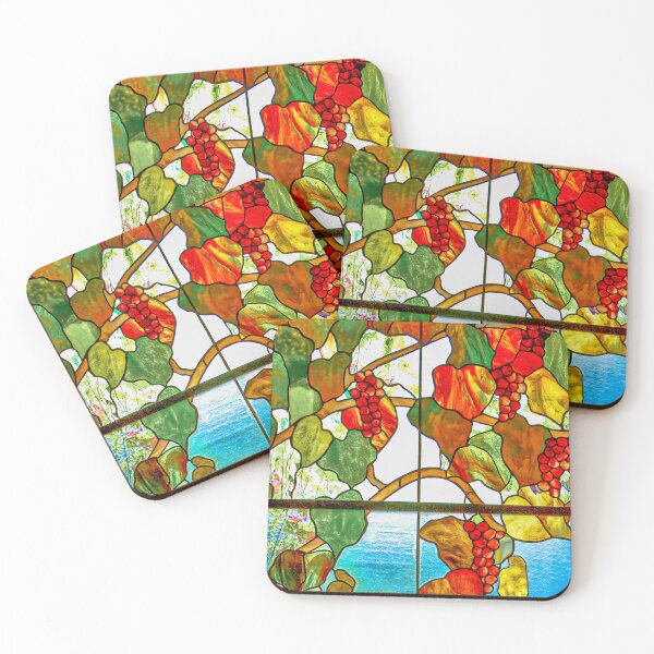 Item preview, Stained Glass Grape vine designed and sold by Dalyndigital Photography.