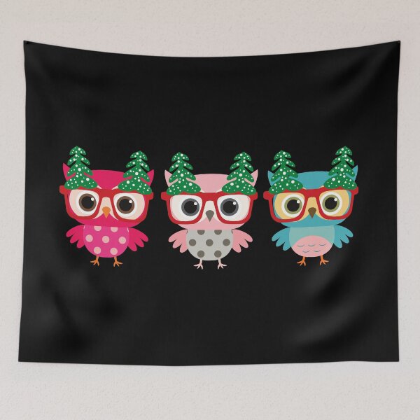 Item preview, Owl Babies Celebrating Christmas designed and sold by Pearl-Island.