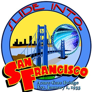 Artwork thumbnail, Slide Into San Francisco with Sliders Azure Gate Bridge by Rewatch-Podcast