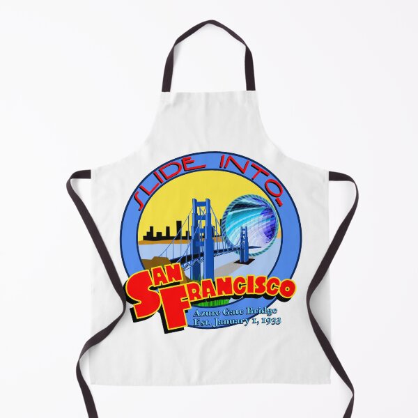 Item preview, Slide Into San Francisco with Sliders Azure Gate Bridge designed and sold by Rewatch-Podcast.