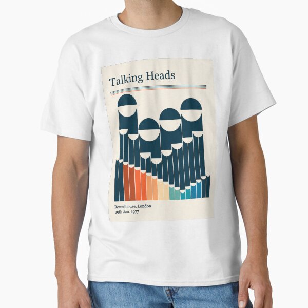 Item preview, Talking Heads Retro Gig Poster designed and sold by VintageVisions.