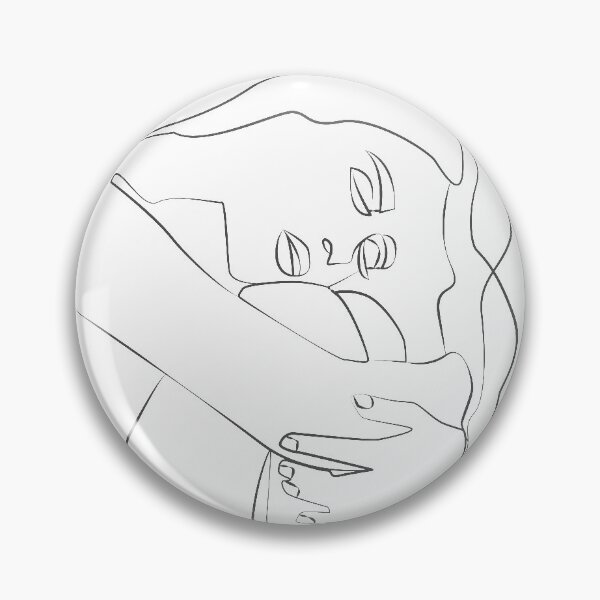 Item preview, Line Art Female Crying Lady designed and sold by peterondesign.