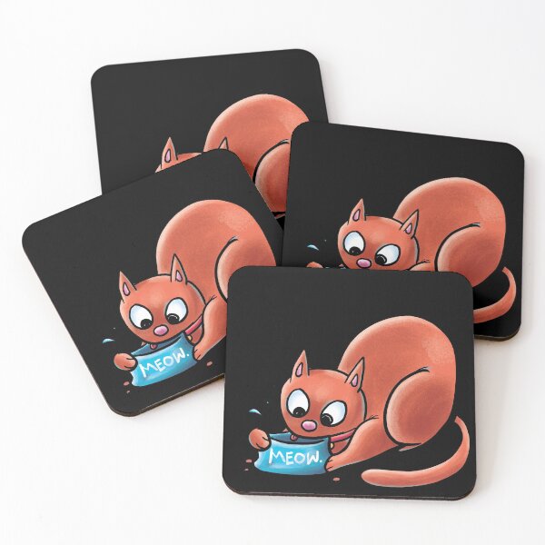 Item preview, cat eating designed and sold by Grasdal.