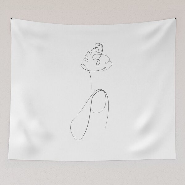 Item preview, Line Art Female Profile designed and sold by peterondesign.