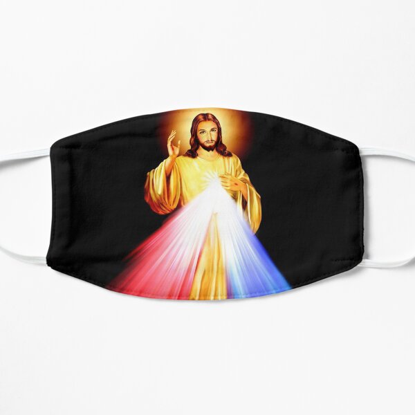 Divine Mercy Lord Jesus I trust in you Flat Mask