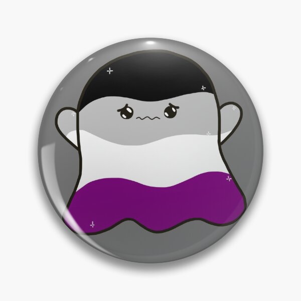 Item preview, Asexual cute ghost designed and sold by thestrangerfrog.