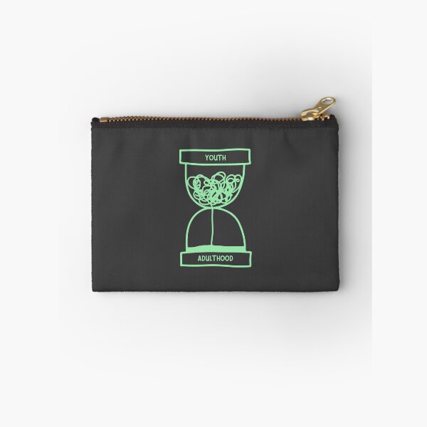 Item preview, Hour Glass of Youth Vs Adulthood - Lifecycle Young Old Inspirational Quote Art designed and sold by Obsesie.