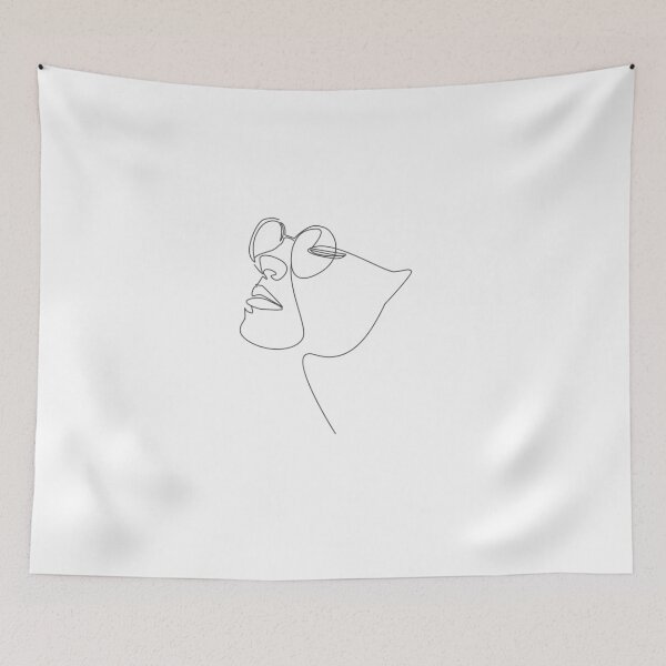Item preview, Line Art Female Face designed and sold by peterondesign.