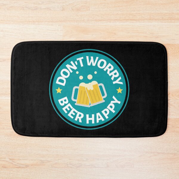 Item preview, Dont Worry Beer Happy - Funny Beer Puns - Gift for Beer Lovers who like alcohol jokes designed and sold by CaitU.