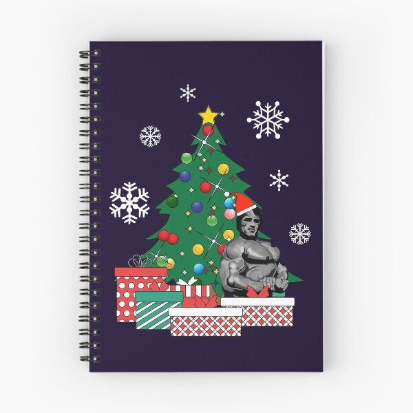Item preview, Arnie Around The Christmas Tree Arnold Arnie Retro Japanese Schwarzenegger designed and sold by Nova5.