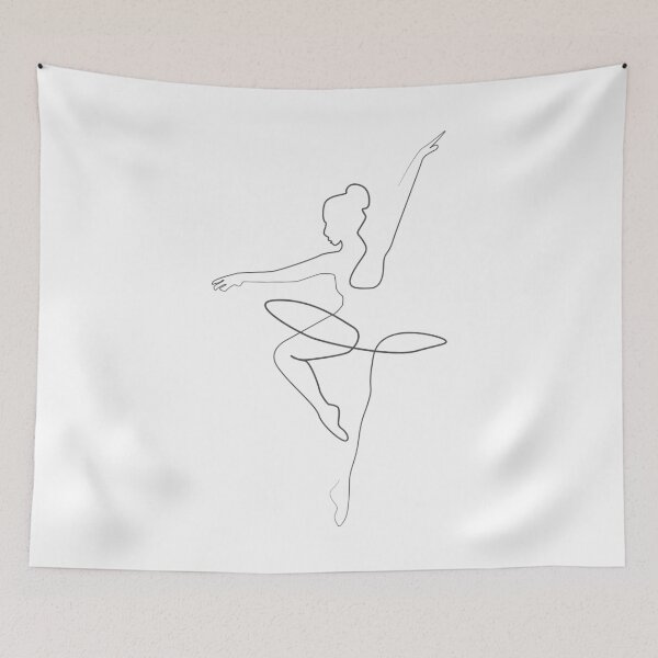 Item preview, Ballerina Line Art Female designed and sold by peterondesign.