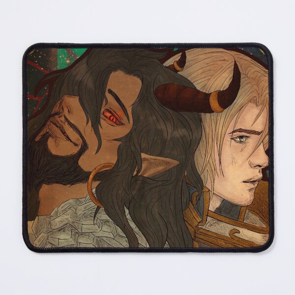 Item preview, Fanart: Wrathion & Anduin in Art Nouveau style designed and sold by AlexaelArtworks.