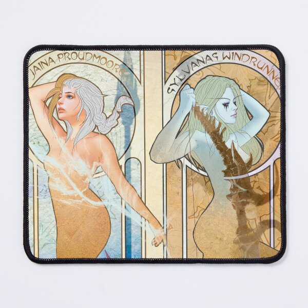 Item preview, Jaina and Sylvanas in Art Nouveau style designed and sold by AlexaelArtworks.